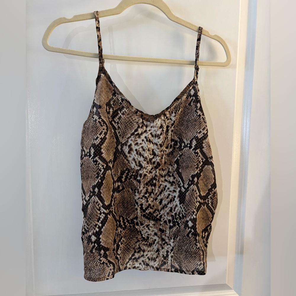 New Amazon Snake Print Cami Top sz M